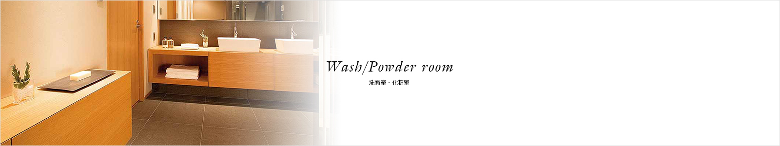 Wash / Powder room 洗面室・化粧室